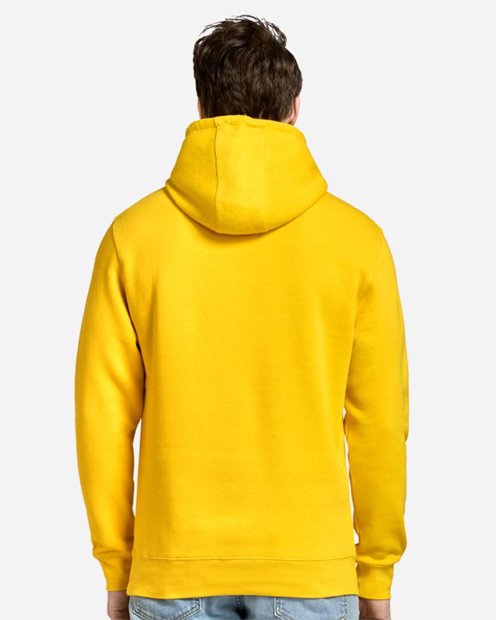 Lane Seven LS14001 - Unisex Premium Pullover Hooded Sweatshirt - Lemon Back