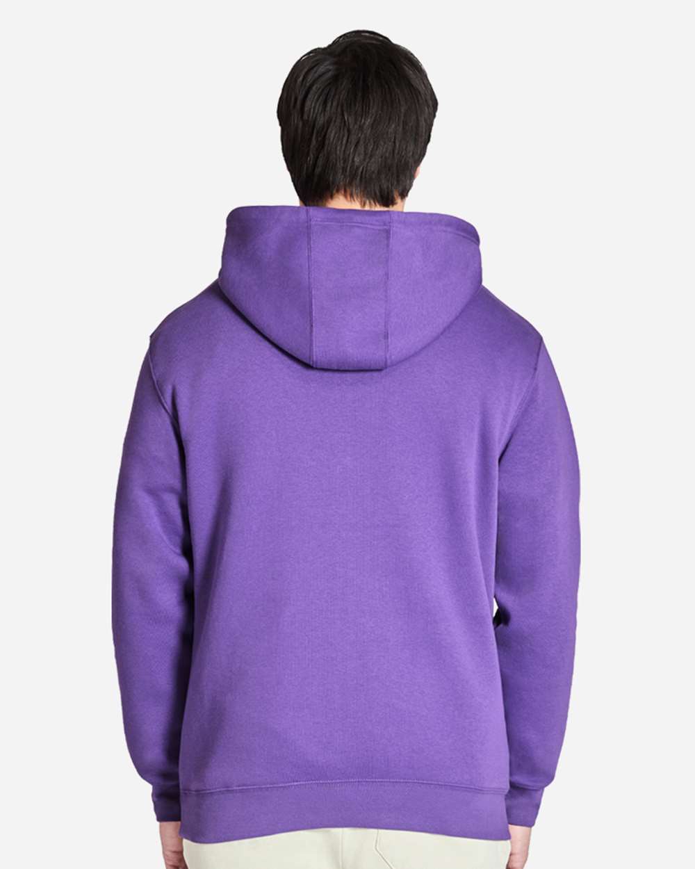 Lane Seven LS14001 - Unisex Premium Pullover Hooded Sweatshirt - Purple Back