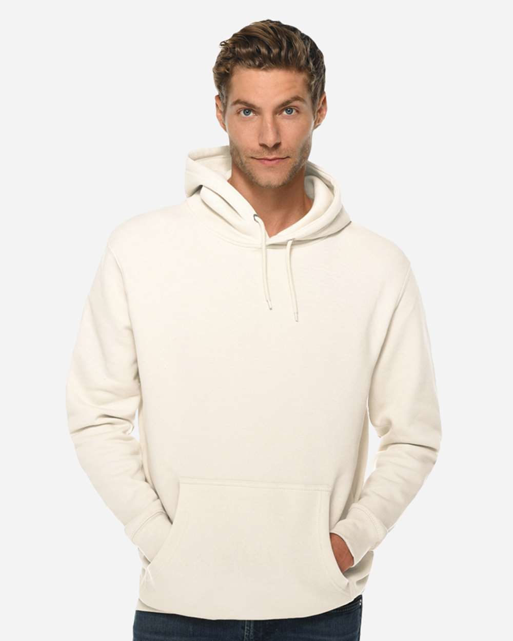 Lane Seven LS14001 - Unisex Premium Pullover Hooded Sweatshirt - Sand