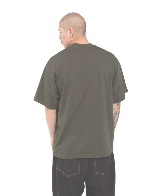 Shaka Wear SHMHSS - Unisex Max Heavyweight T-Shirt - Olive Back