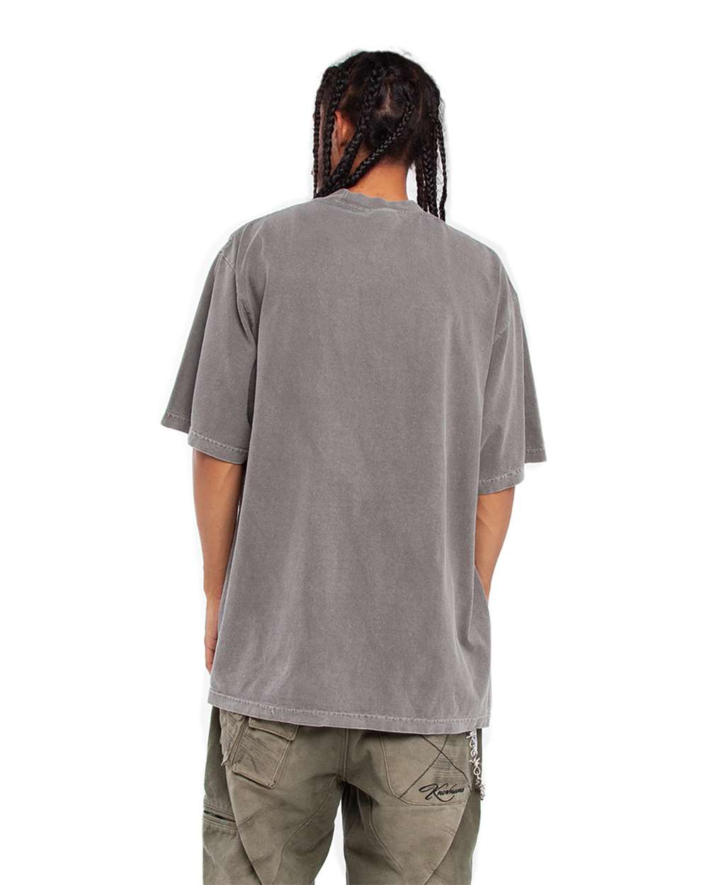 Shaka Wear SHGD - Unisex Max Heavyweight Garment-Dyed T-Shirt - Cement Back