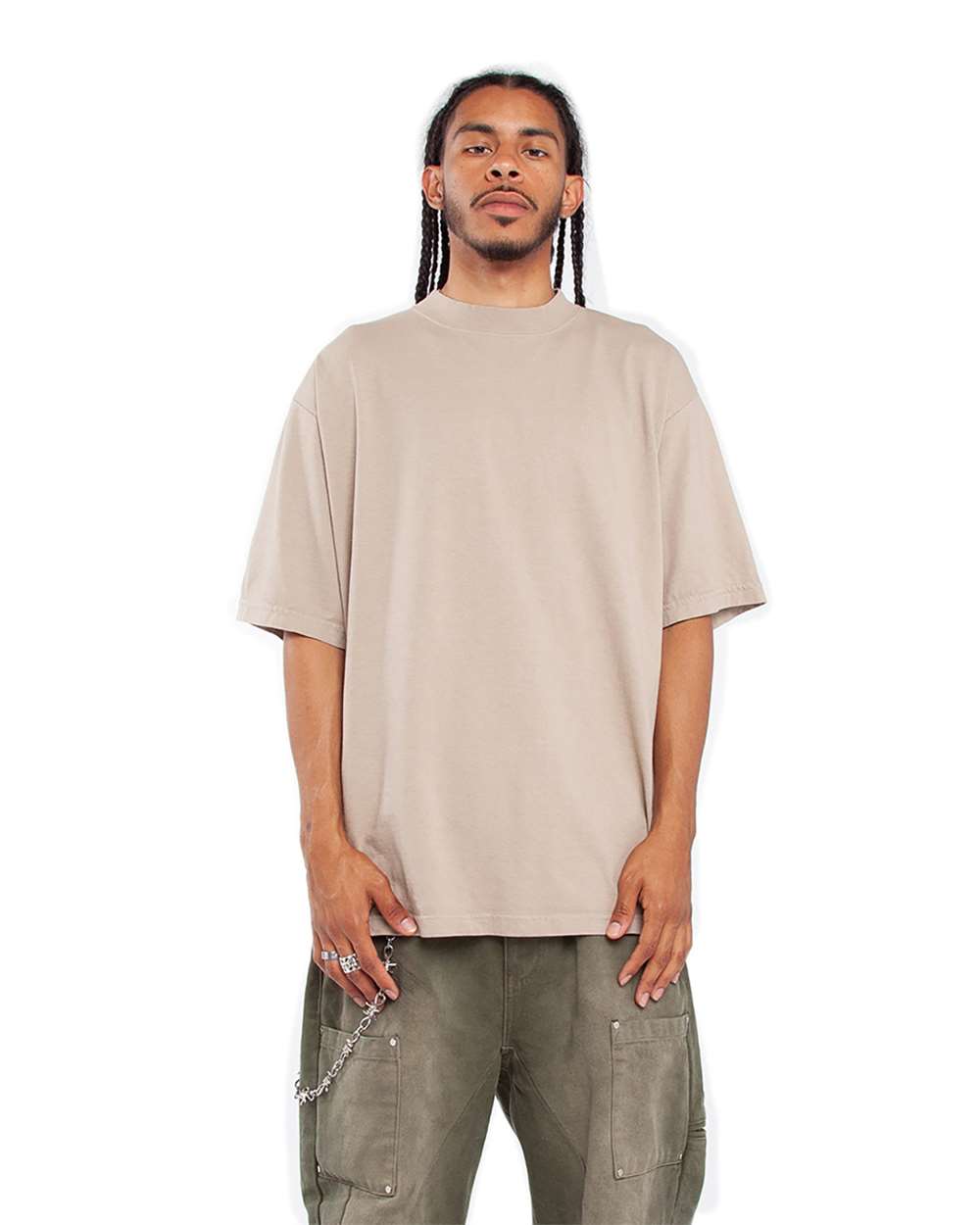 Shaka Wear SHGD - Unisex Max Heavyweight Garment-Dyed T-Shirt - Oatmeal