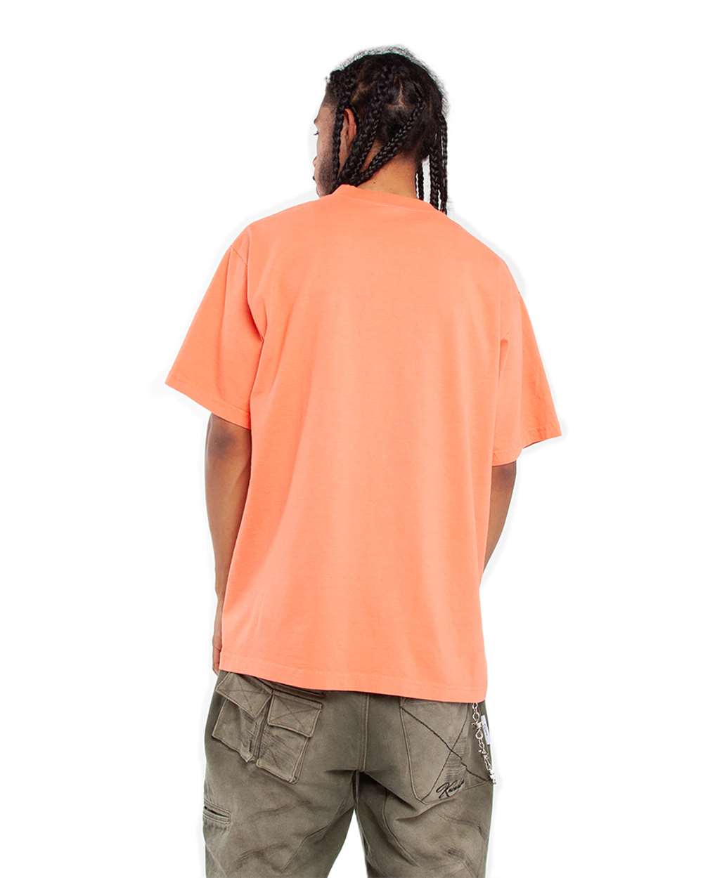 Shaka Wear SHGD - Unisex Max Heavyweight Garment-Dyed T-Shirt - Peach Back