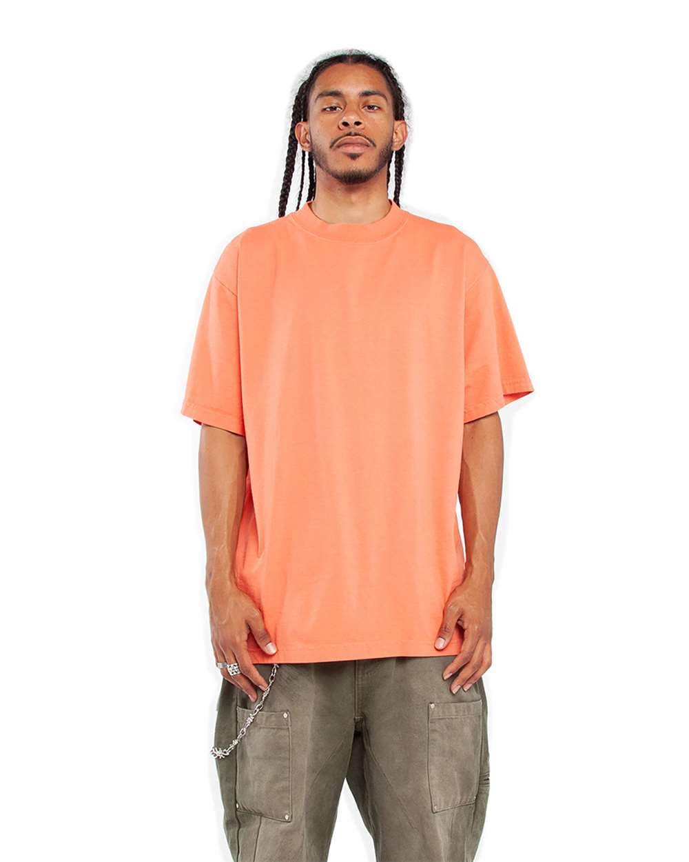 Shaka Wear SHGD - Unisex Max Heavyweight Garment-Dyed T-Shirt - Peach
