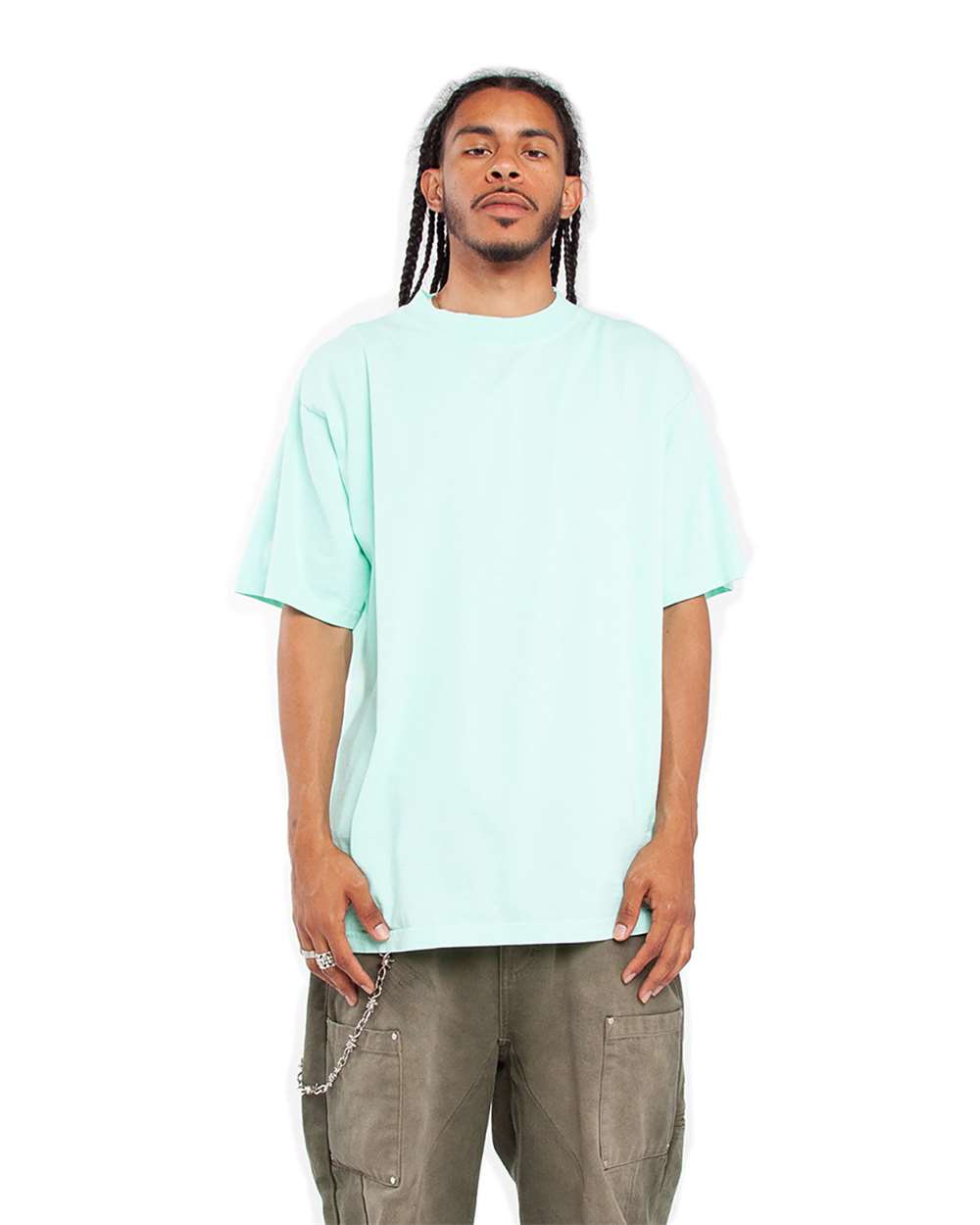 Shaka Wear SHGD - Unisex Max Heavyweight Garment-Dyed T-Shirt - Powder Blue