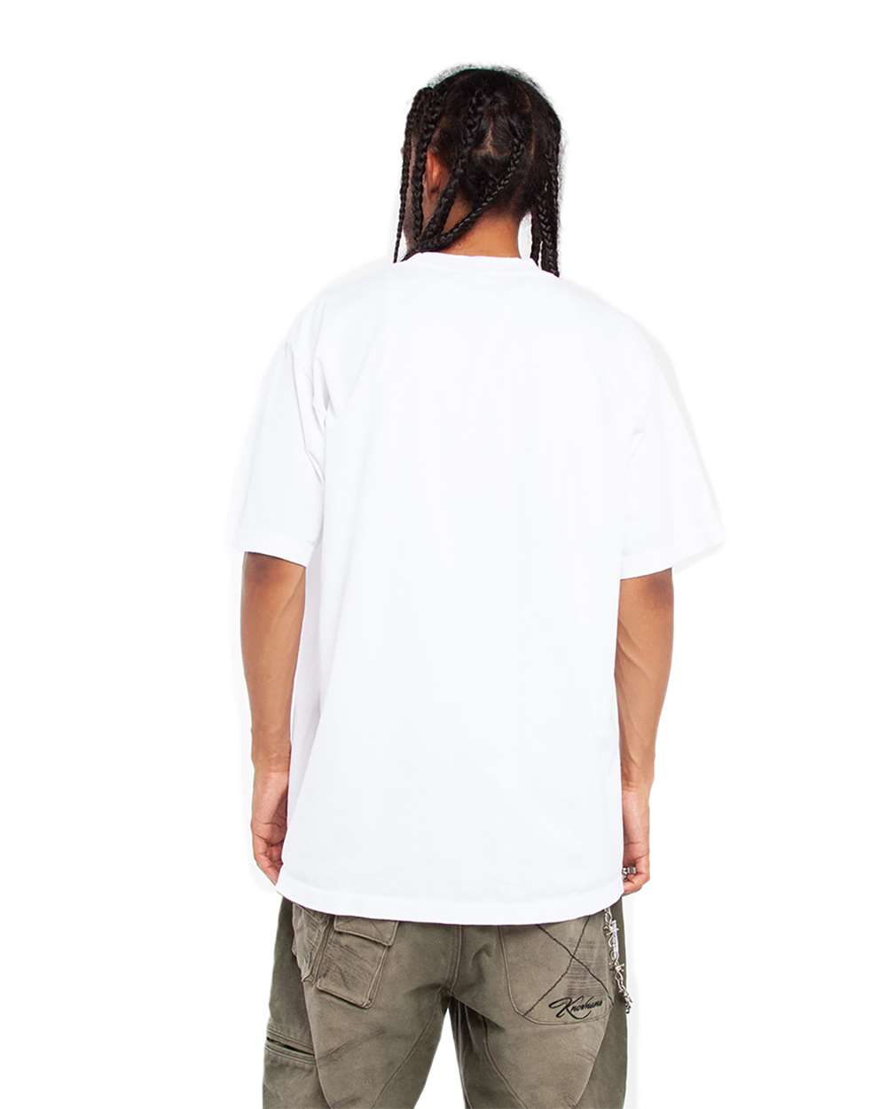 Shaka Wear SHGD - Unisex Max Heavyweight Garment-Dyed T-Shirt - White Back
