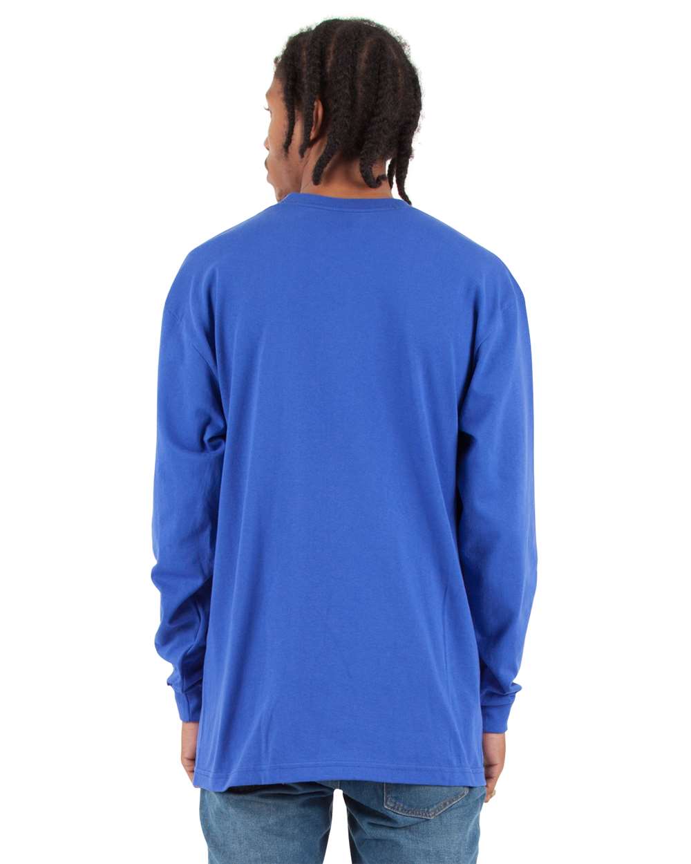 Shaka Wear 275C2 - Shaka Wear SHMHLS Unisex Max Heavyweight Long Sleeve T-Shirt - Royal Back