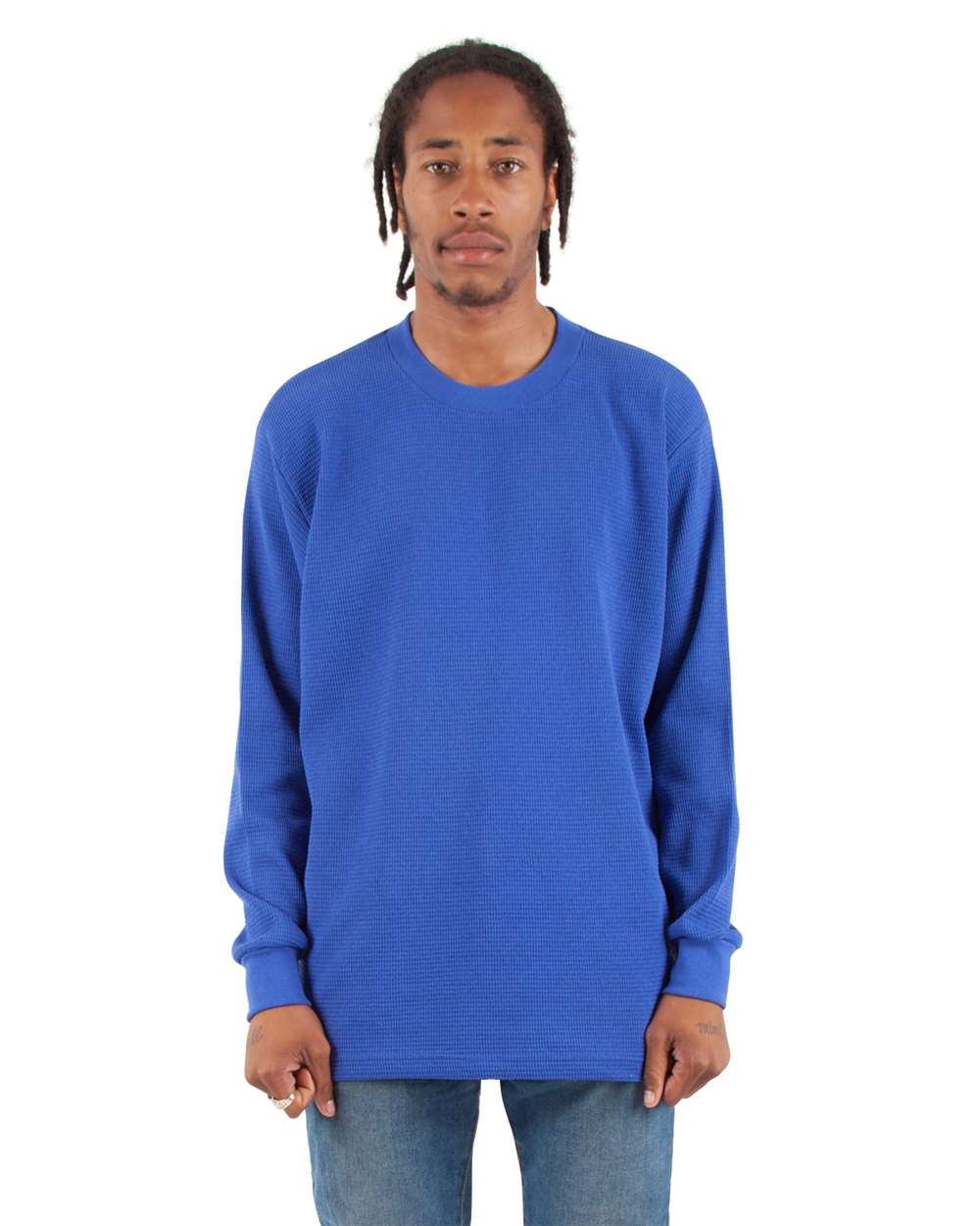 Shaka Wear SHTHRM - Unisex Heavyweight Thermal Long Sleeve T-Shirt - Royal
