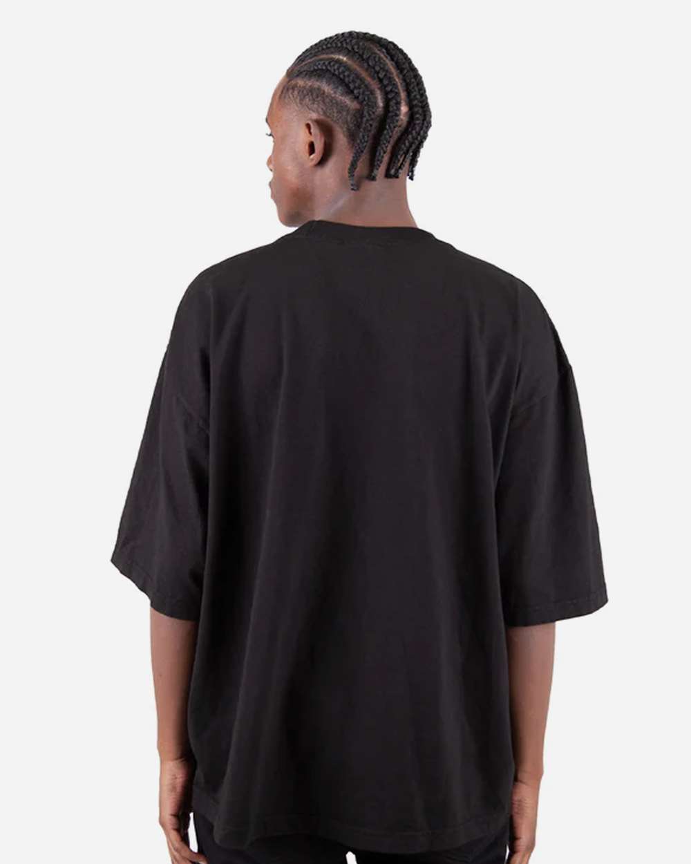 Shaka Wear SHGDD - Unisex Max Heavyweight Garment-Dyed Drop Shoulder T-Shirt - Black Back
