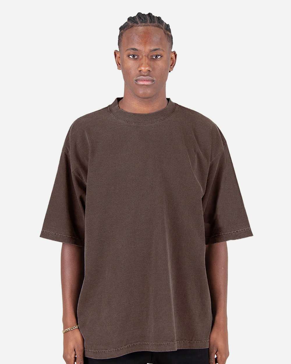 Shaka Wear SHGDD - Unisex Max Heavyweight Garment-Dyed Drop Shoulder T-Shirt - Mocha