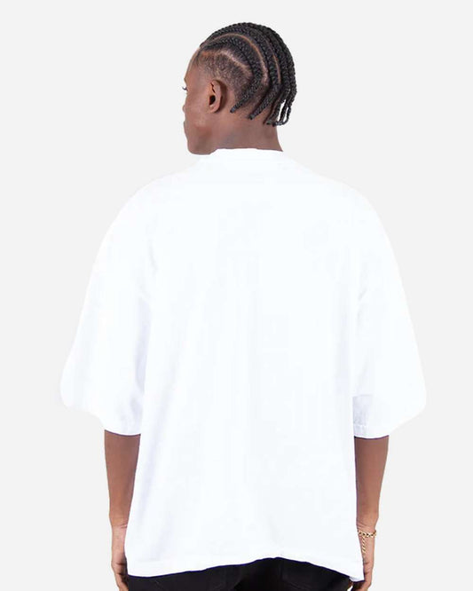 Shaka Wear SHGDD - Unisex Max Heavyweight Garment-Dyed Drop Shoulder T-Shirt - White Back