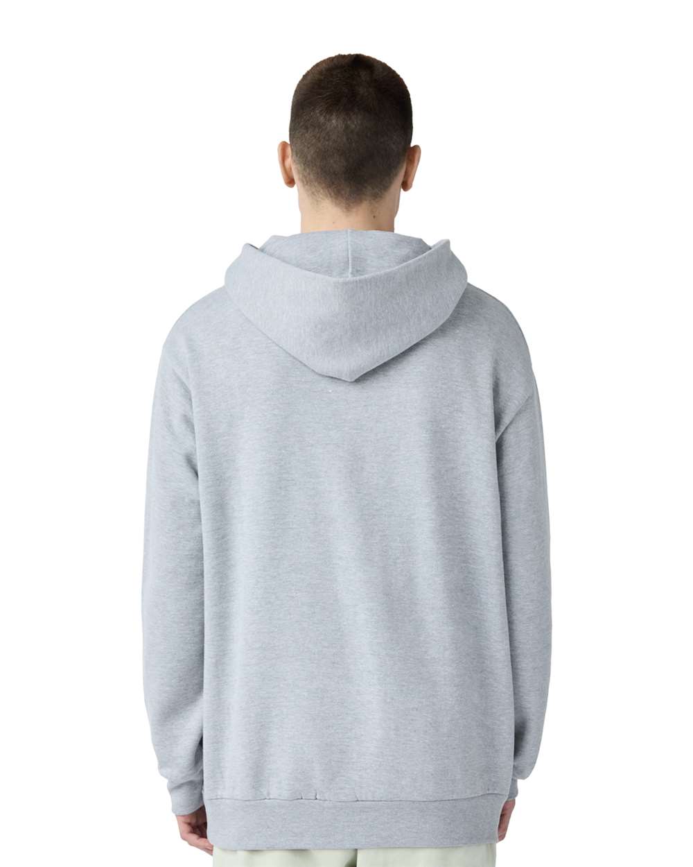 Lane Seven LS16001 - Unisex Urban Pullover Hooded Sweatshirt - Heather Grey Back