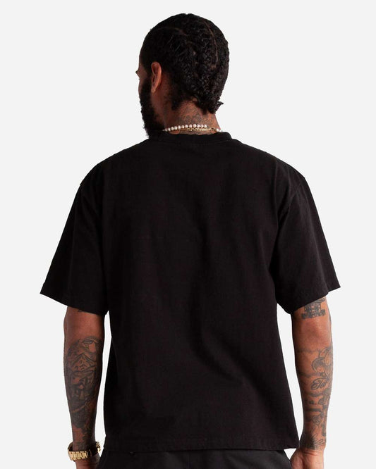 Shaka Wear 009C2 - Shaka Wear SHMCS Unisex Max Heavyweight Cropped T-Shirt - Black Back