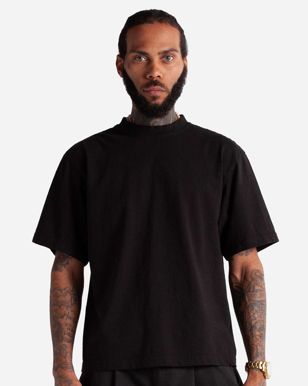 Shaka Wear SHMCS - Unisex Max Heavyweight Cropped T-Shirt - Black