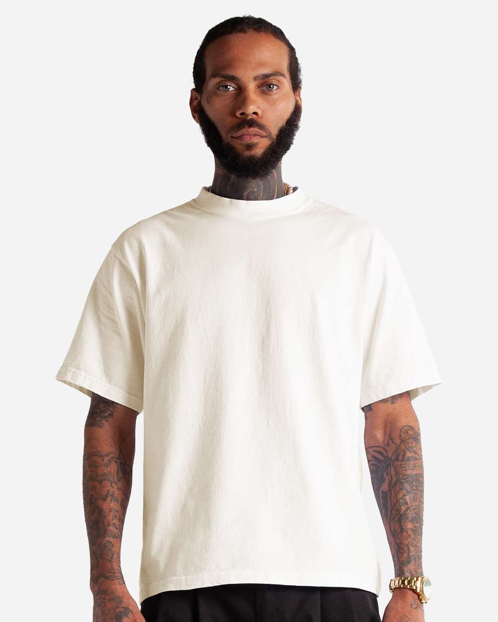 Shaka Wear SHMCS - Unisex Max Heavyweight Cropped T-Shirt - Off white