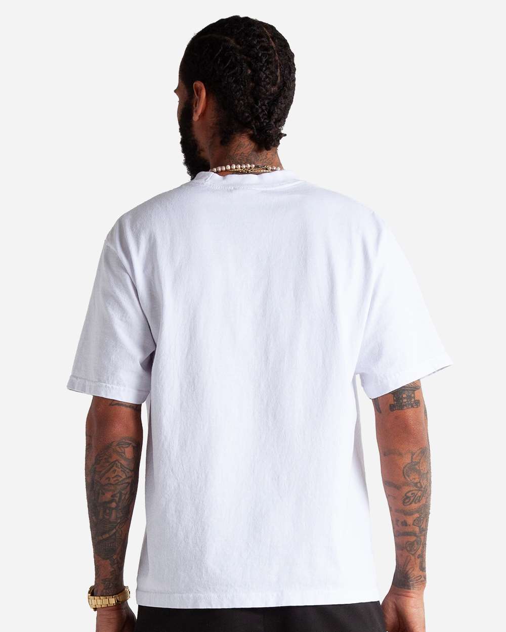 Shaka Wear SHMCS - Unisex Max Heavyweight Cropped T-Shirt - White Back