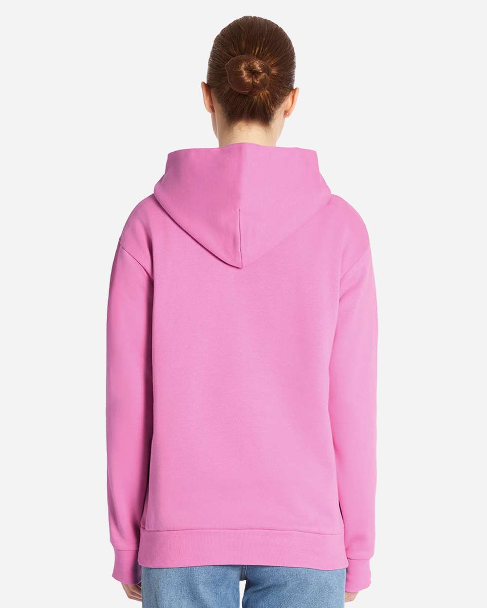 Lane Seven LS16001 - Unisex Urban Pullover Hooded Sweatshirt - Fuchsia Pink Back