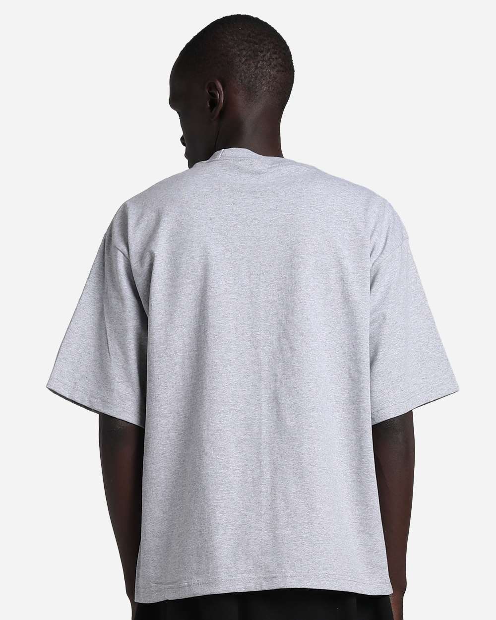 Shaka Wear SHMCS - Unisex Max Heavyweight Cropped T-Shirt - Heather Grey Back