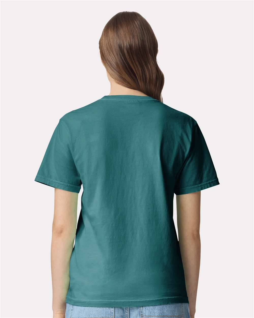 Comfort Colors 1717 - Unisex Garment-Dyed Heavyweight T-Shirt - Seafoam Back