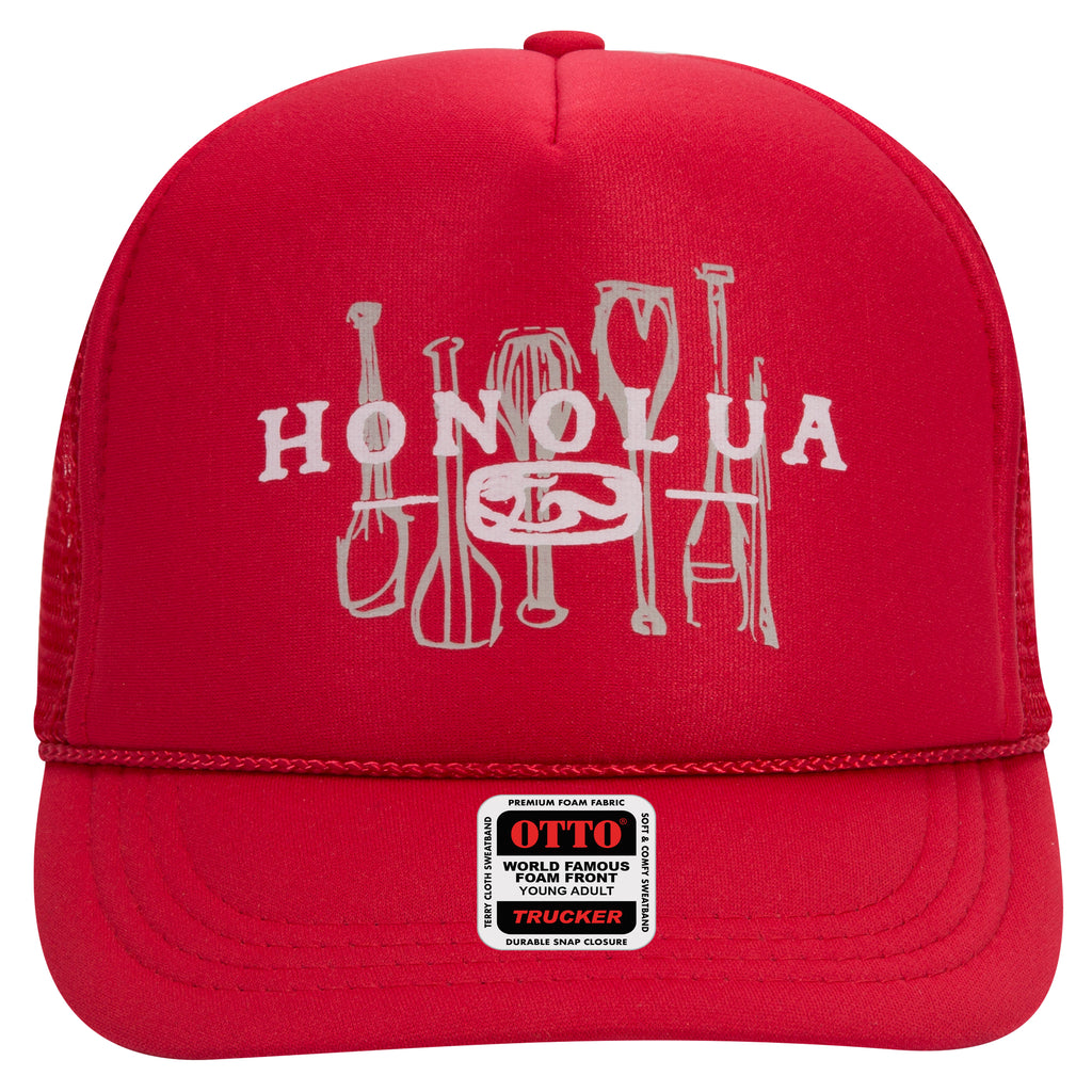 Printed Otto Foam Trucker Cap (MOQ 12 PCS)