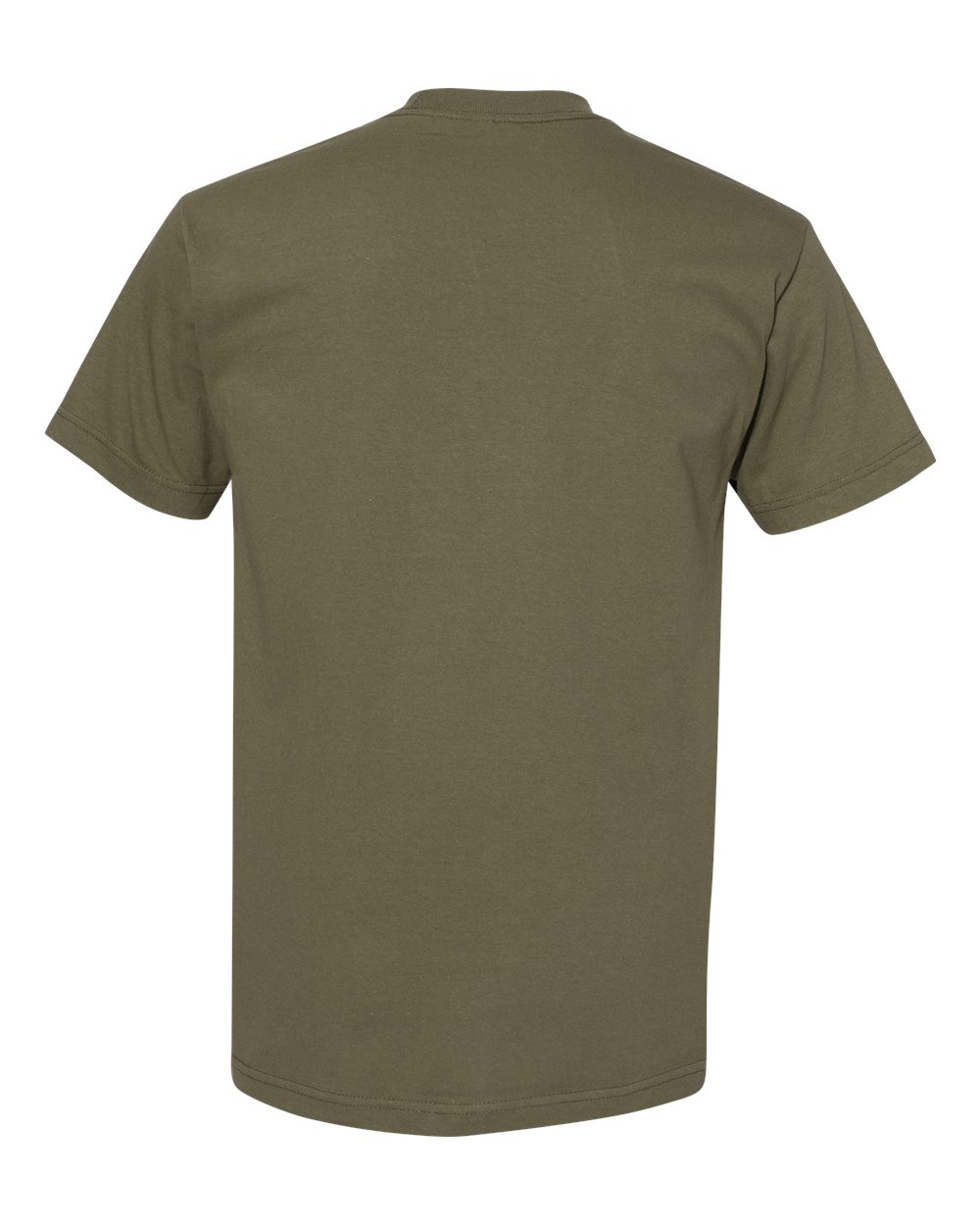 American Apparel 1301 - Unisex Heavyweight Cotton Tee - Military Green Back
