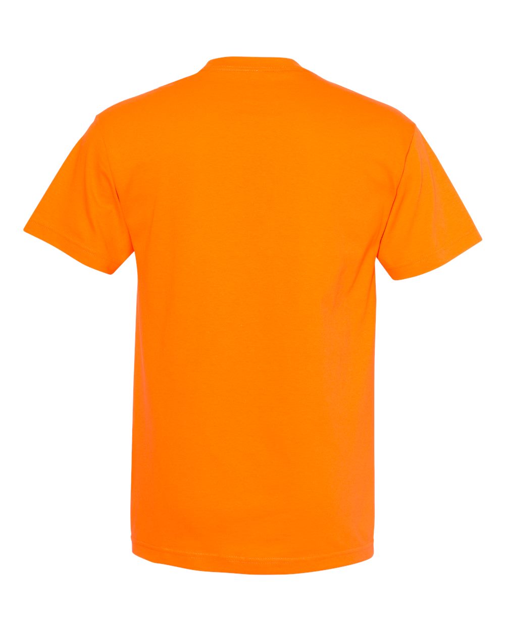American Apparel 1301 - Unisex Heavyweight Cotton Tee - Orange Back