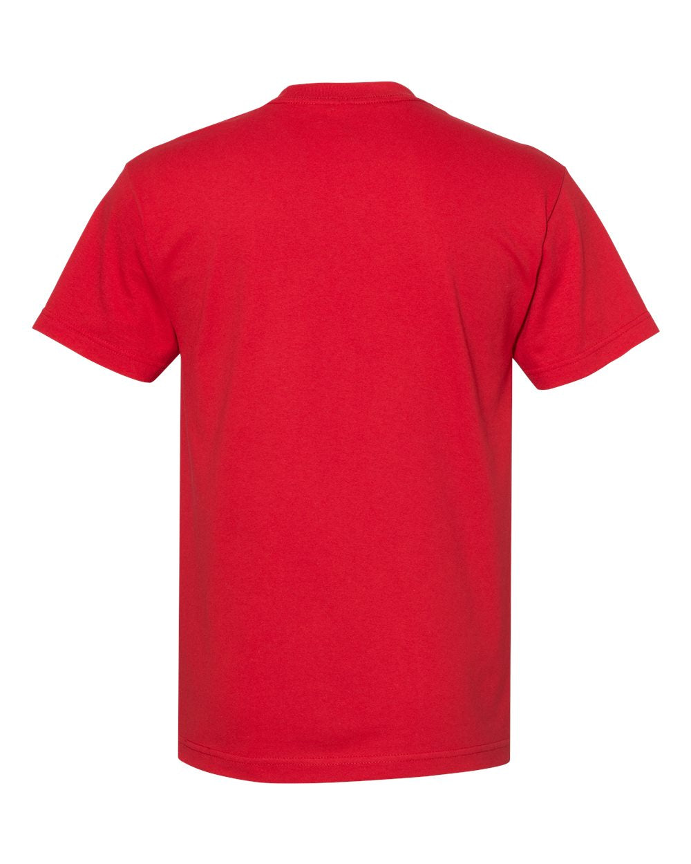 American Apparel 1301 - Unisex Heavyweight Cotton Tee - Red Back