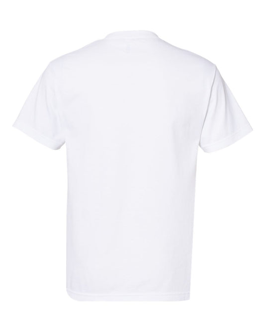 American Apparel 1301 - Unisex Heavyweight Cotton Tee - White Back